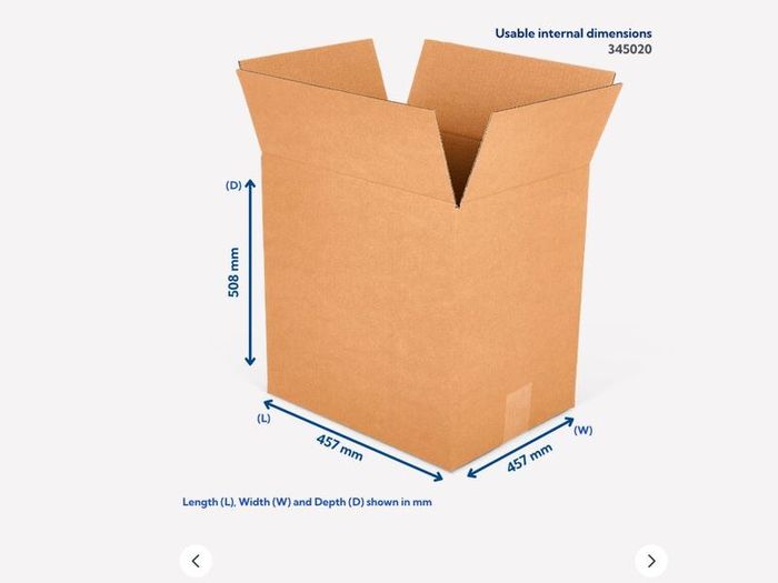 Double Wall Cardboard Boxes - 457 mm x 457 mm x 508 mm