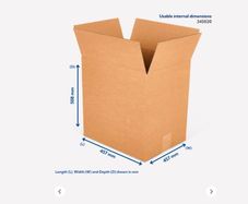 Double Wall Cardboard Boxes - 457 mm x 457 mm x 508 mm