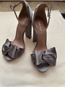 Reiss high heels , champagne /grey brand new