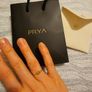 NEW 18k gold plated PRYA eternity knot ring in gift bag Image 6
