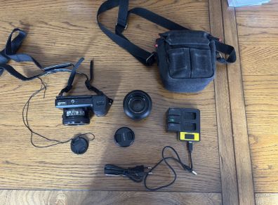 Sony a6000 Mirrorless Camera Bundle - Complete Starter Kit with 2 Lenses & Extras