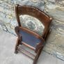 Antique mahogany Folding Rocking Chair. Image 9