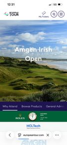 Amgen Irish Open Tickets