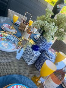 table garden place setting