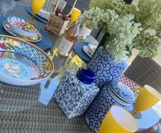 table garden place setting