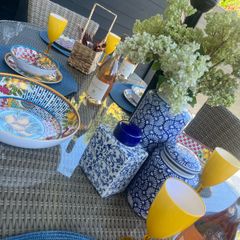 table garden place setting