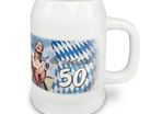 Personalised BEER MUG 500ml custom printed with your picture text of photo