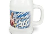 Personalised BEER MUG 500ml custom printed with your picture text of photo