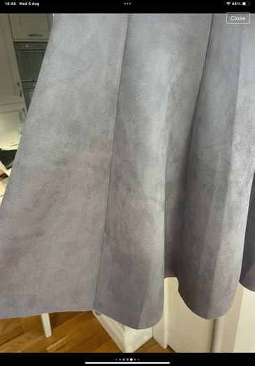 skirt grey suede effect skirt my Haily band size small 10/12