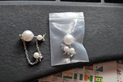 Sumiyaki Butterfly Faux Pearl Earring