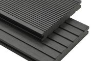 WPC Solid Decking Boards with Accessories 16 m(sqr) 2.2 m Grey