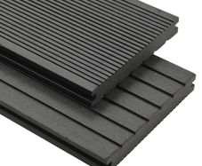 WPC Solid Decking Boards with Accessories 16 m(sqr) 2.2 m Grey