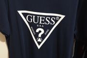 guess small navy t shirt