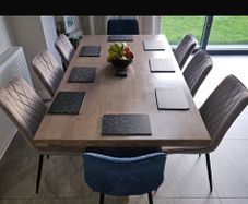 Solid Oak Table & Chairs