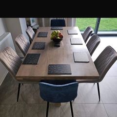 Solid Oak Table & Chairs