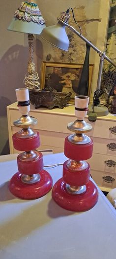 2 x 1970s Italian Retro Lamps