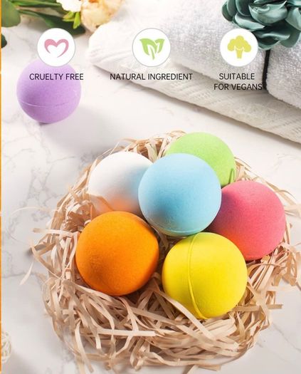 Bath Bombs Gift Set, 7pcs Fizzies Spa Kit Perfect for Moisturizing Skin, Birthday Valentines Mothers Day Anniversary Christmas Best Gifts Ideas for Women, Mum, Girls, Her, Kids (FREE POSTAGE)