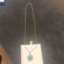 925 Sterling Silver Natural Sleeping Beauty Turquoise Pendant Necklace Image 6