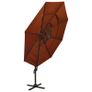 4-Tier Parasol with Aluminium Pole Terracotta 3x3 m Image 2