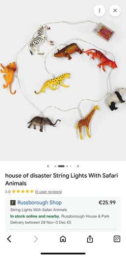 Safari Animal Fairy Lights