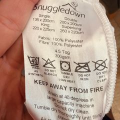 Duvet - double tog 4.5