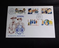 Isle of Man : 1985 First Day Cover - Guiding ( Girl Guides )