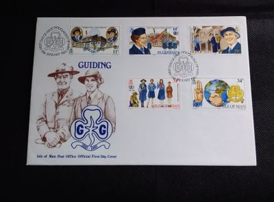 Isle of Man : 1985 First Day Cover - Guiding ( Girl Guides )