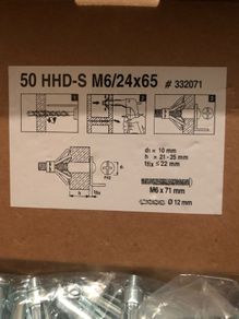 Hilti HHD-S Hollow wall anchor