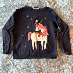 Winter / Christmas jumper with a unicorn, 2-4 years, 98/104 cm