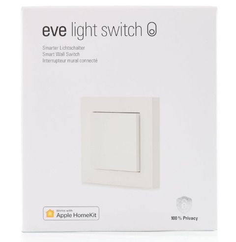 Eve Smart Light Switch - Connected Wall Switch with Apple HomeKit technology