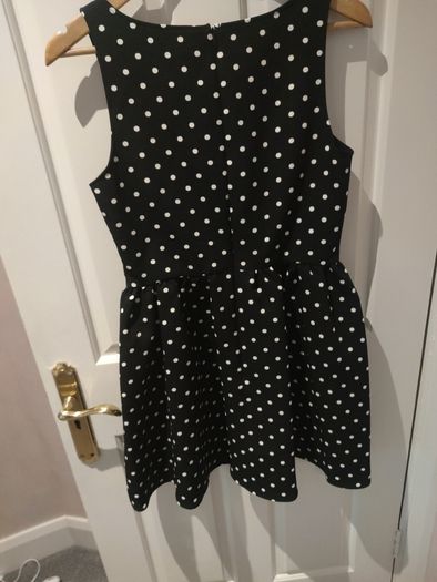 m&s polkadot minidress