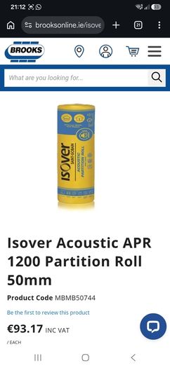 Isover Acoustic Insulation