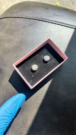 2CT Moissanite Halo Earrings - VVS1 GRA Certified