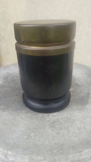 Aarikka Finland brass-lidded box