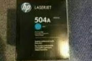 HP 504A Cyan LaserJet Toner Cartridge CE251A