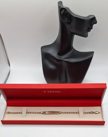 Preloved 9ct yellow gold identity bracelet