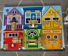 Melissa & Doug Busy Board and non branded busy cube
