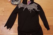 BNWT Age 7-8 Grim Reaper Costume Top
