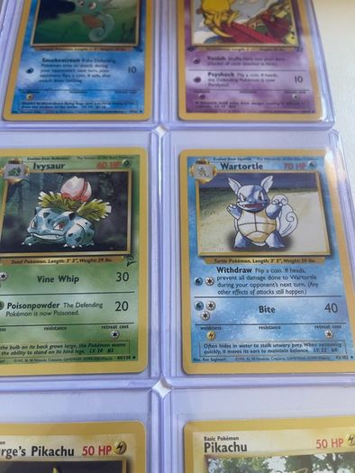 Lot of 9 Vintage Pokemon Cards - Great Condition