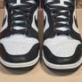 mens NIKE DUNK HI RETRO trainers runners Panda black and white Size UK 10 EU 45 BOXED Image 5