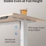 Electric Standing Desk Height Adjustable For Gaming and Computer, 120 x 60cm Sit Stand Image 7