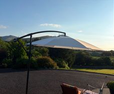 Large garden sun umbrella - free standing