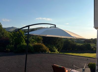 Large garden sun umbrella - free standing