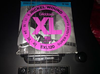 Electric Guitar Strings D'Addario EXL120 9-42