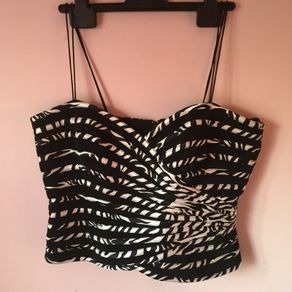 As New Designer Bustier With shoestring straps Size 14 Worn once