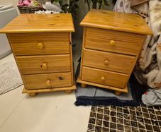 2 x solid pine lockers