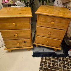 2 x solid pine lockers