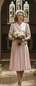 vintage wedding suit by alternatives bridal so chic pale pink
