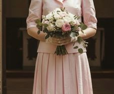 vintage wedding suit by alternatives bridal so chic pale pink
