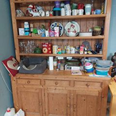 Pine kitchen dresser 210x150x45cm